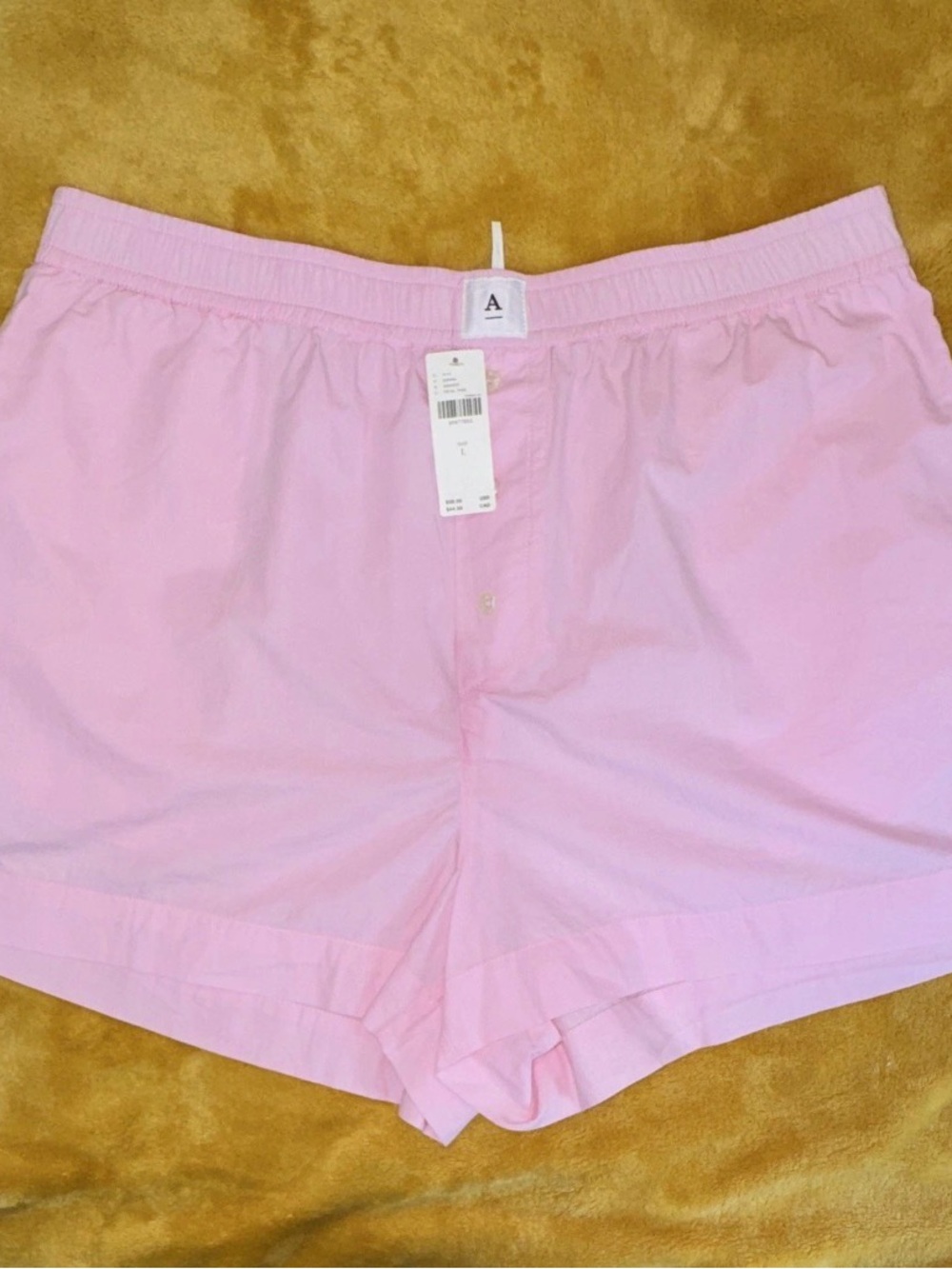 Anthropologie Petal Pink Shorts with White Tag Detail